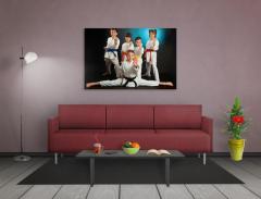 Kareteci Çoçuklar Tablosu Çerçevesiz - 40x60