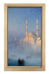 Ivan Avozosky Ayasofya  Tablosu Naturel Ahşap Çerçeve - 70x100