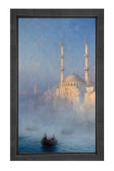 Ivan Avozosky Ayasofya  Tablosu Siyah Ahşap Çerçeve - 100x200