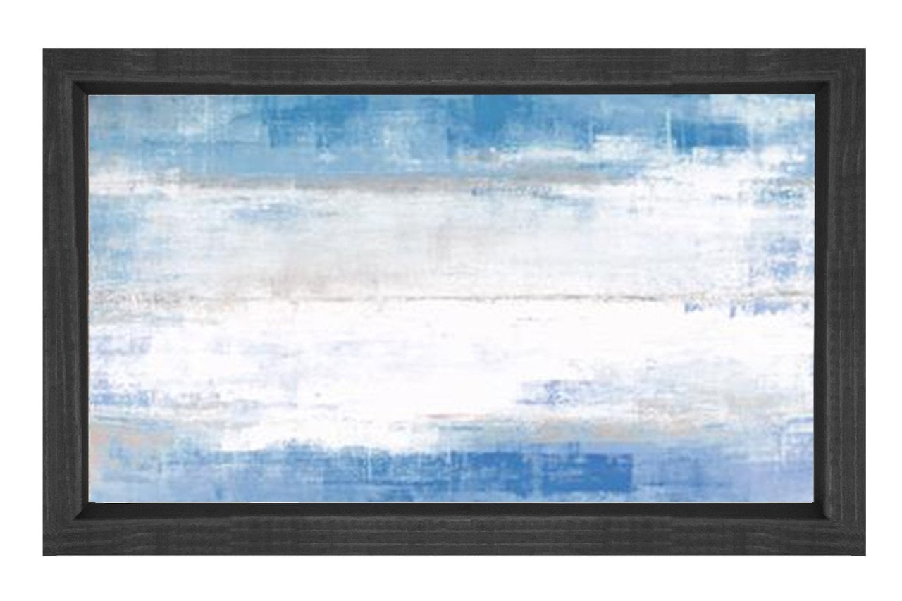 Soyut Reprodüksiyon Tablosu Siyah Ahşap - 40x60