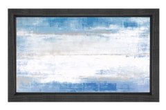 Soyut Reprodüksiyon Tablosu Siyah Ahşap - 40x60