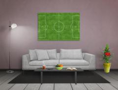 Futbol Sahası Tablosu Çerçevesiz - 40x60