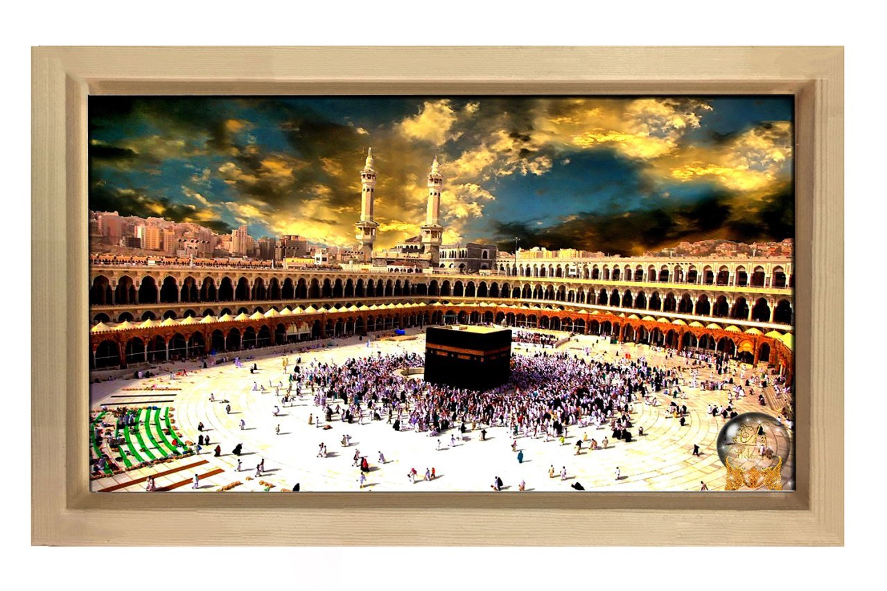 Kabe Manzarası Tablosu Naturel Ahşap Çerçeve - 40x60