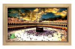 Kabe Manzarası Tablosu Naturel Ahşap Çerçeve - 40x60