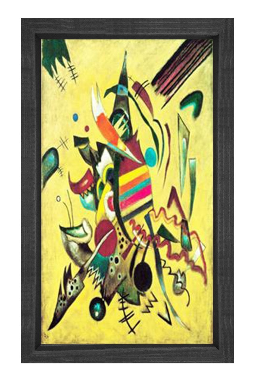Vassily Kandisky Tablosu Siyah Ahşap Çerçeve - 100x200
