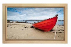 Kumsal ve Kayık Tablosu Naturel Ahşap - 100x200