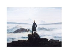 Caspar David Friedrich - Bulutların Üzerinde Yolculuk Tablosu Çerçevesiz - 70x100