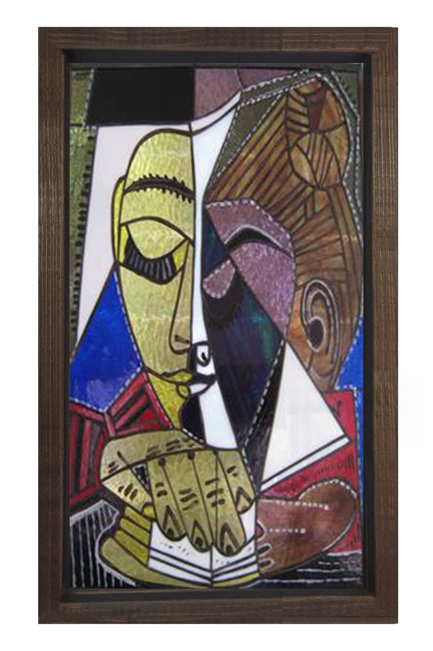 Tete Dune Femme Lisant Tablosu Kahverengi Ahşap Çerçeve - 50x70