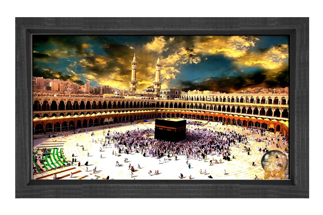 Kabe Manzarası Tablosu Siyah Ahşap Çerçeve - 40x60