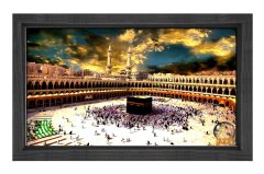 Kabe Manzarası Tablosu Siyah Ahşap Çerçeve - 40x60
