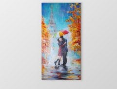 Eiffel Kulesi Ve Çift Tablosu Çerçevesiz - 40x60
