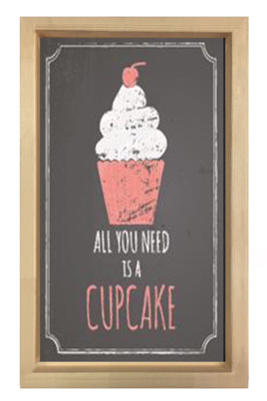 Tüm İhtiyacım Cake Tablosu Naturel Ahşap Çerçeve - 50x90