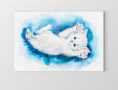 Kedicik Tablosu Çerçevesiz - 100x150