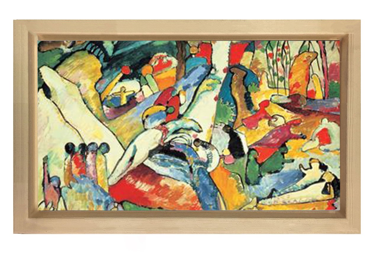 Vassily Kandisky Tablosu Naturel Ahşap Çerçeve - 100x200