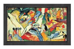 Vassily Kandisky Tablosu Siyah Ahşap Çerçeve - 100x200