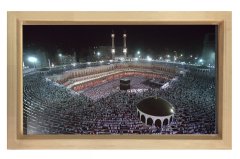Kabe Manzarası Tablosu Naturel Ahşap Çerçeve - 50x70