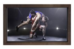 Güreş Tablosu Kahverengi Ahşap - 70x100