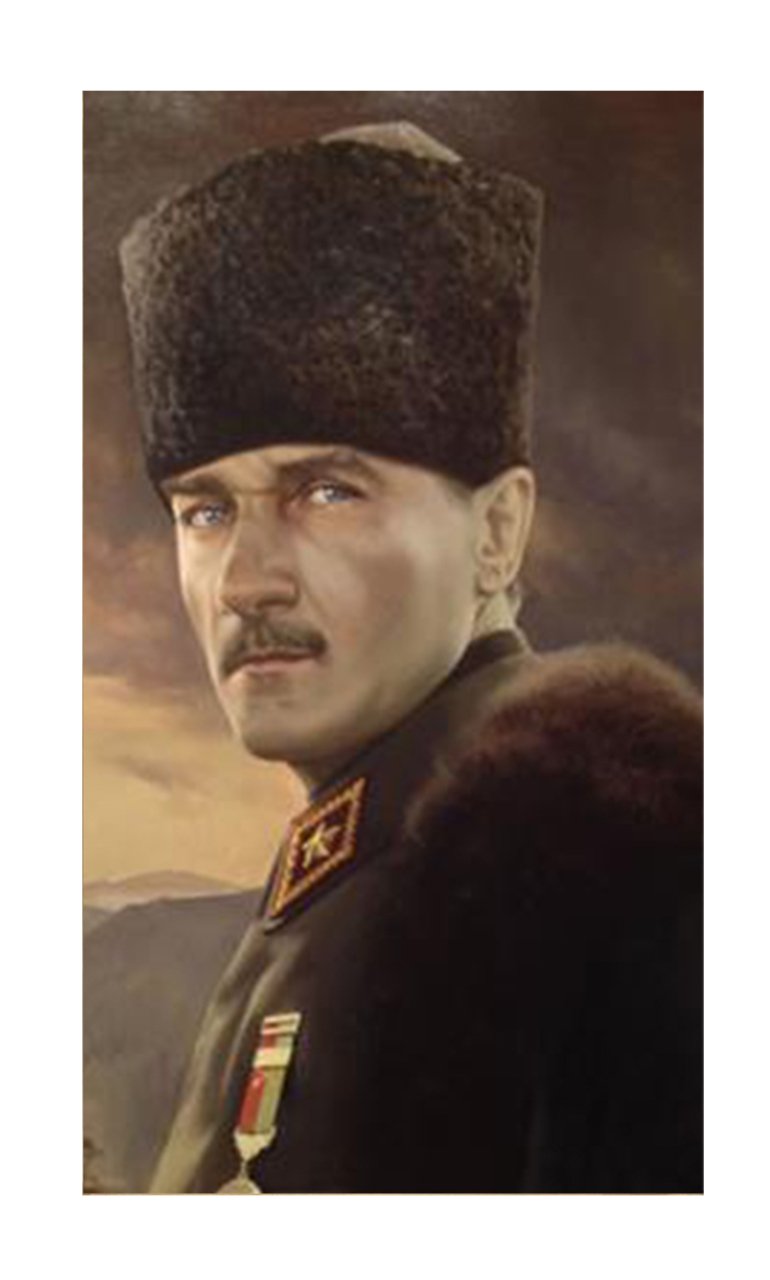 Atatürk Portre Tablosu Çerçevesiz - 50x70