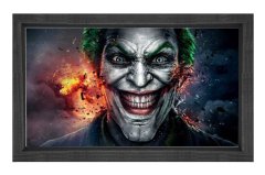 Joker Tablosu Siyah Ahşap Çerçeve - 70x100