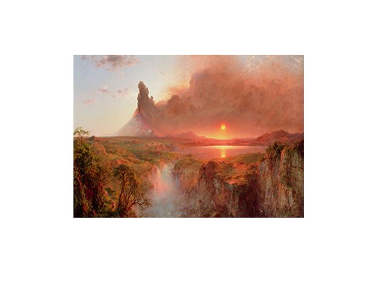 Frederic Edwin Church - Cotopaxi Tablosu Çerçevesiz - 40x60