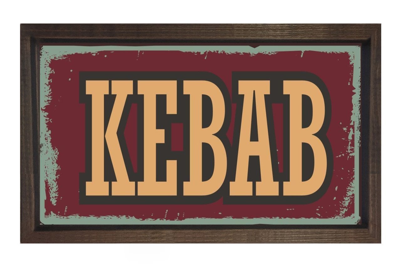 Kebab Restoran Afiş Tablosu