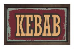 Kebab Restoran Afiş Tablosu