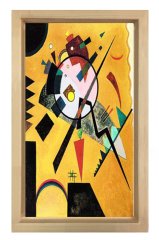 Vassily Kandisky Tablosu Naturel Ahşap Çerçeve - 40x60