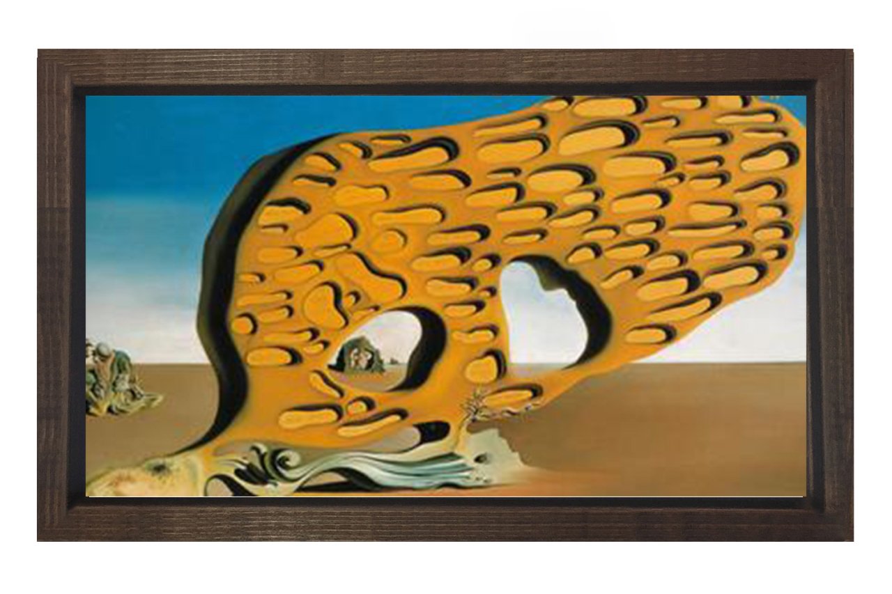 LEnigma del Desiderio Tablosu Kahverengi Ahşap Çerçeve - 100x150