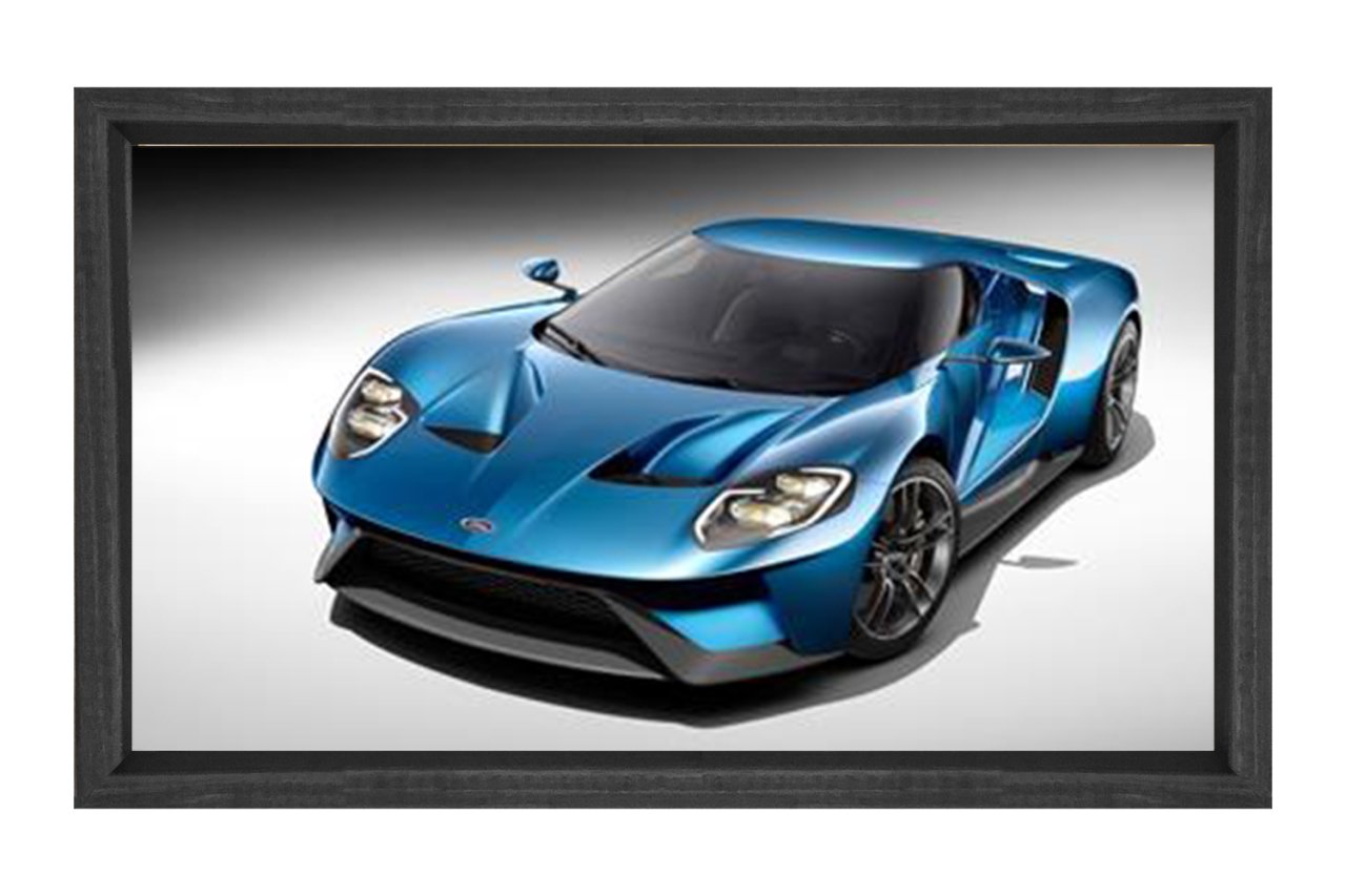 Mavi Ferrari Tablosu Siyah Ahşap Çerçeve - 70x100
