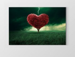 Kalp Tablosu Çerçevesiz - 100x150