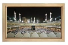 Kabe Manzarası Tablosu Naturel Ahşap Çerçeve - 40x60