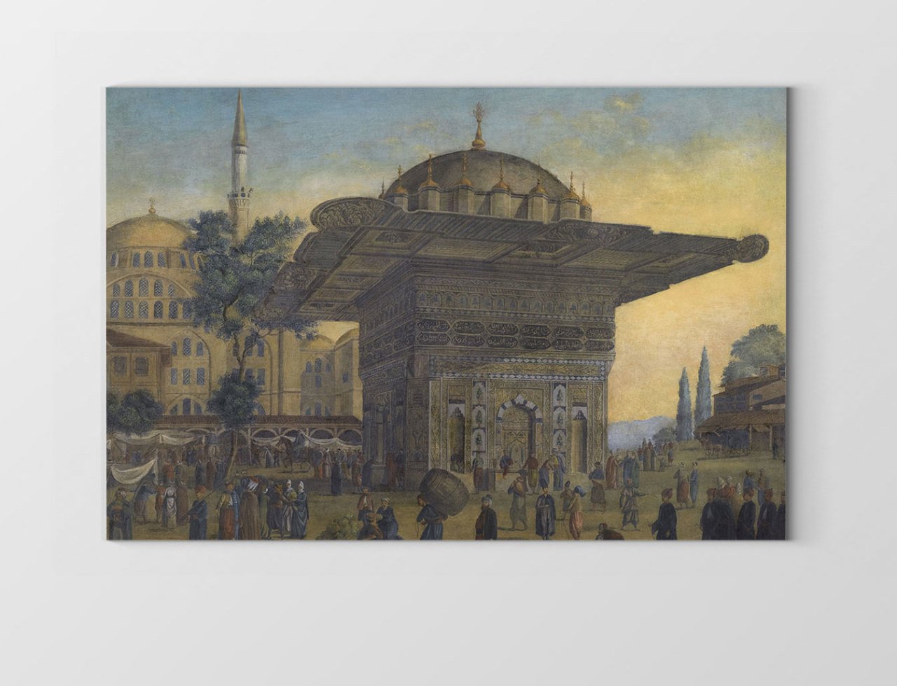 Osmanlı Halkı Tablosu Çerçevesiz - 100x200