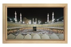 Kabe Manzarası Tablosu Naturel Ahşap Çerçeve - 45x30