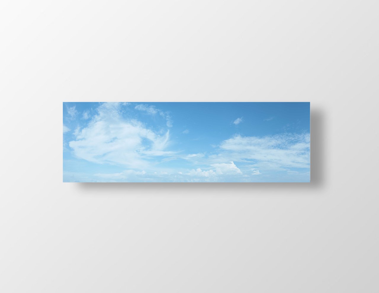 Bulutlar Gökyüzü Tablosu Çerçevesiz - 200x70