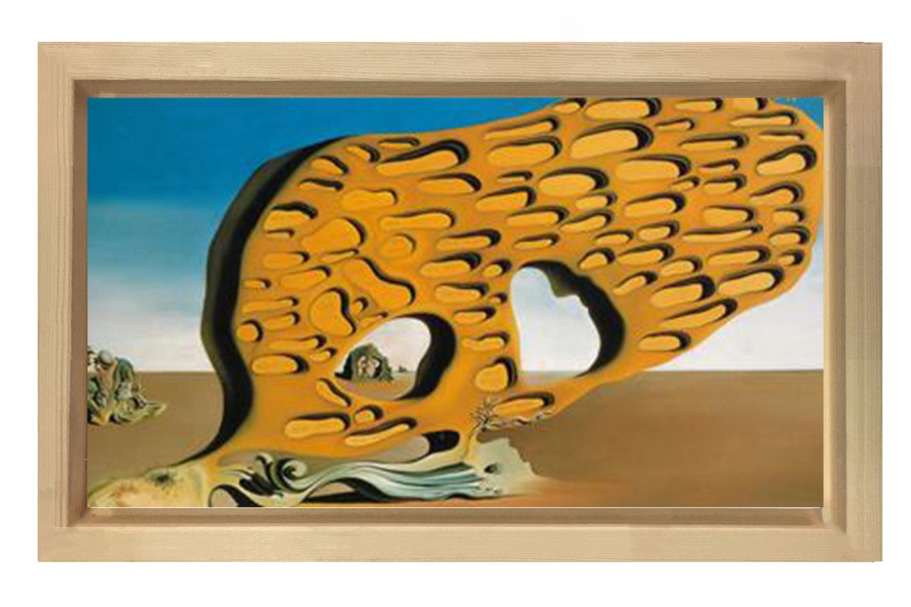 LEnigma del Desiderio Tablosu Naturel Ahşap Çerçeve - 40x60