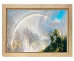 Frederic Edwin Church - Rainy Season Tropics Tablosu Naturel Ahşap Çerçeve - 45x30