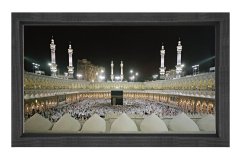 Kabe Manzarası Tablosu Siyah Ahşap Çerçeve - 100x150