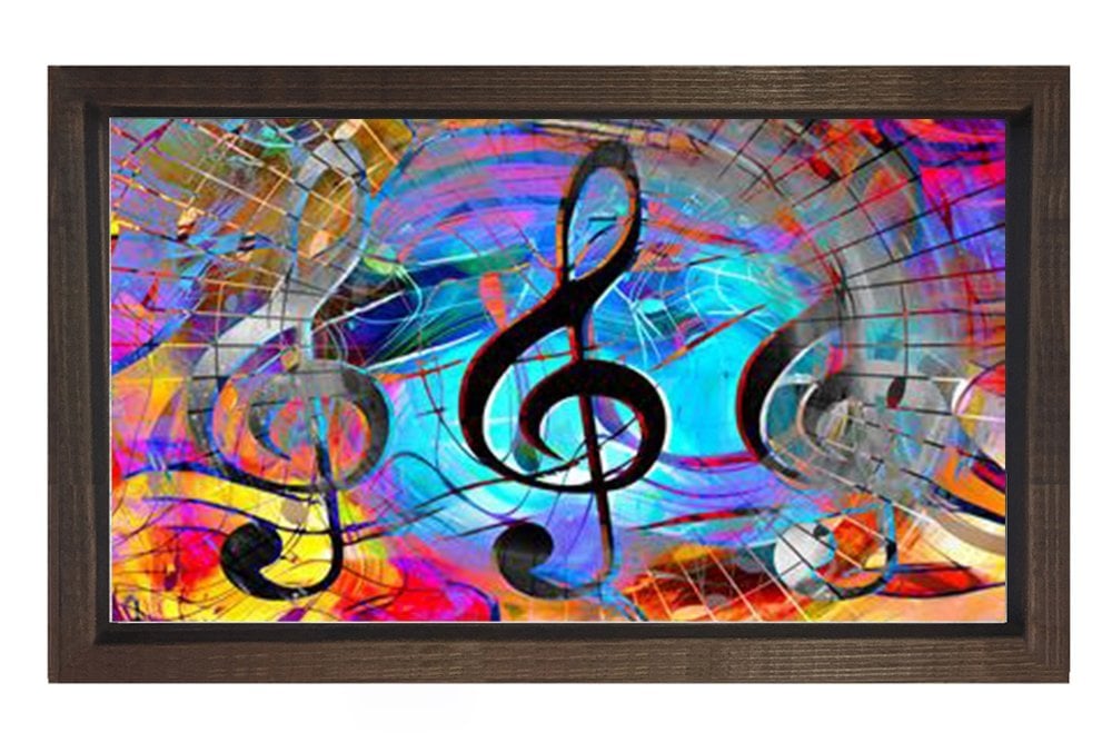 Nota Tablosu Kahverengi Ahşap Çerçeve - 40x60