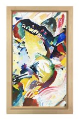Vassily Kandisky Tablosu Naturel Ahşap Çerçeve - 100x200