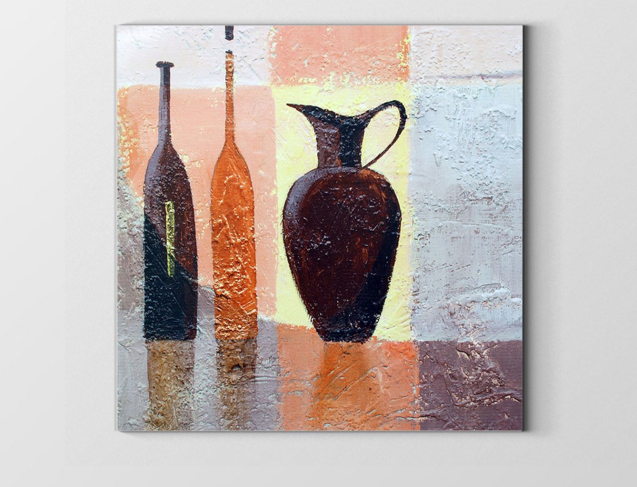 Vazo Ve Şişeler Tablosu Çerçevesiz - 40x40