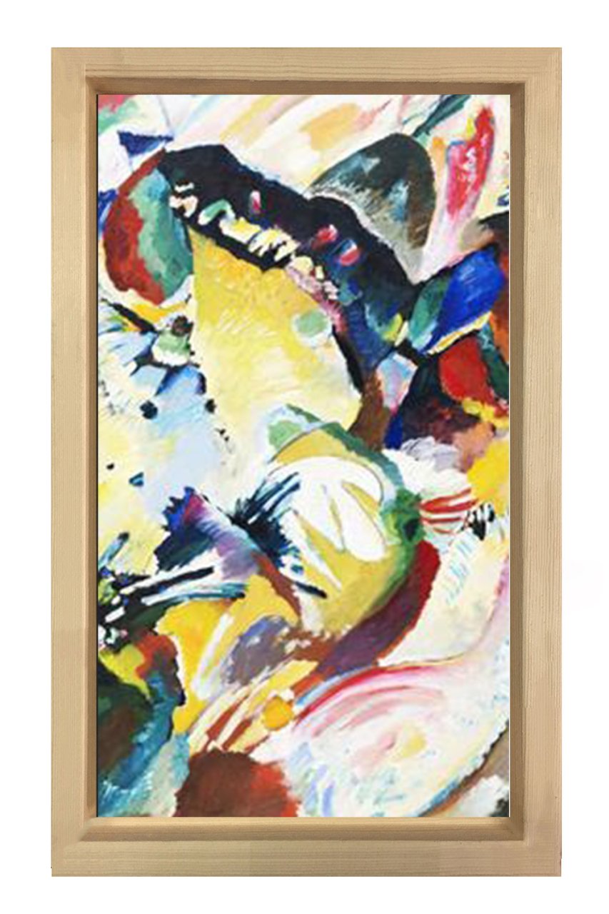 Vassily Kandisky Tablosu Naturel Ahşap Çerçeve - 70x100