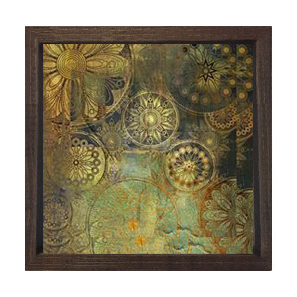Dekorat Tablosu Kahverengi Ahşap Çerçeve - 30x30