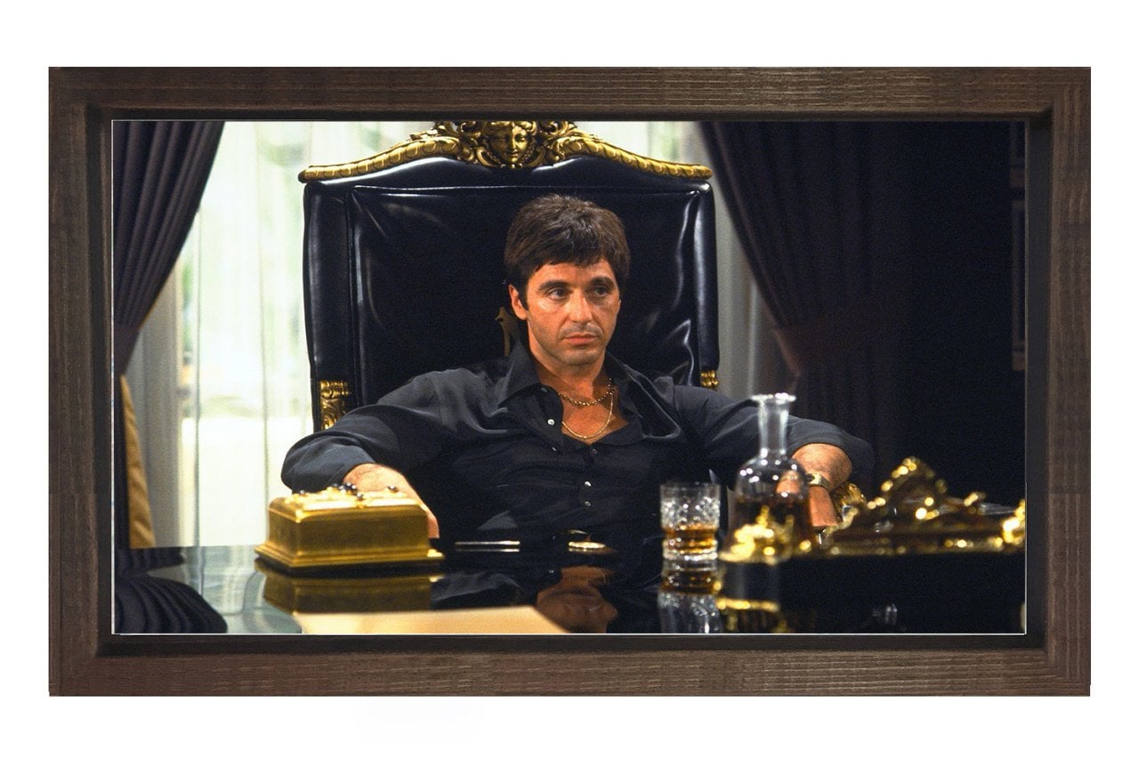 Alpachino Tablosu Kahverengi Ahşap Çerçeve - 40x60