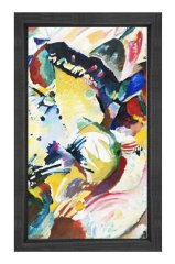 Vassily Kandisky Tablosu Siyah Ahşap Çerçeve - 50x90