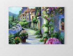 Köy Yolu Tablosu Çerçevesiz - 45x30