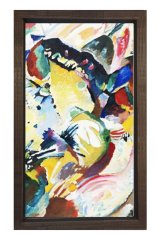 Vassily Kandisky Tablosu Kahverengi Ahşap Çerçeve - 100x150