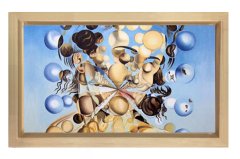 Galatea of the Spheres Tablosu Naturel Ahşap Çerçeve - 100x200