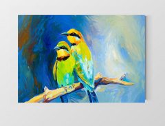 Asma Kuşu Tablosu Çerçevesiz - 100x150